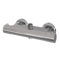 Regendouche Brauer Chrome Showerpipe Met Thermostaat 20cm 3 Standen Messing Chroom