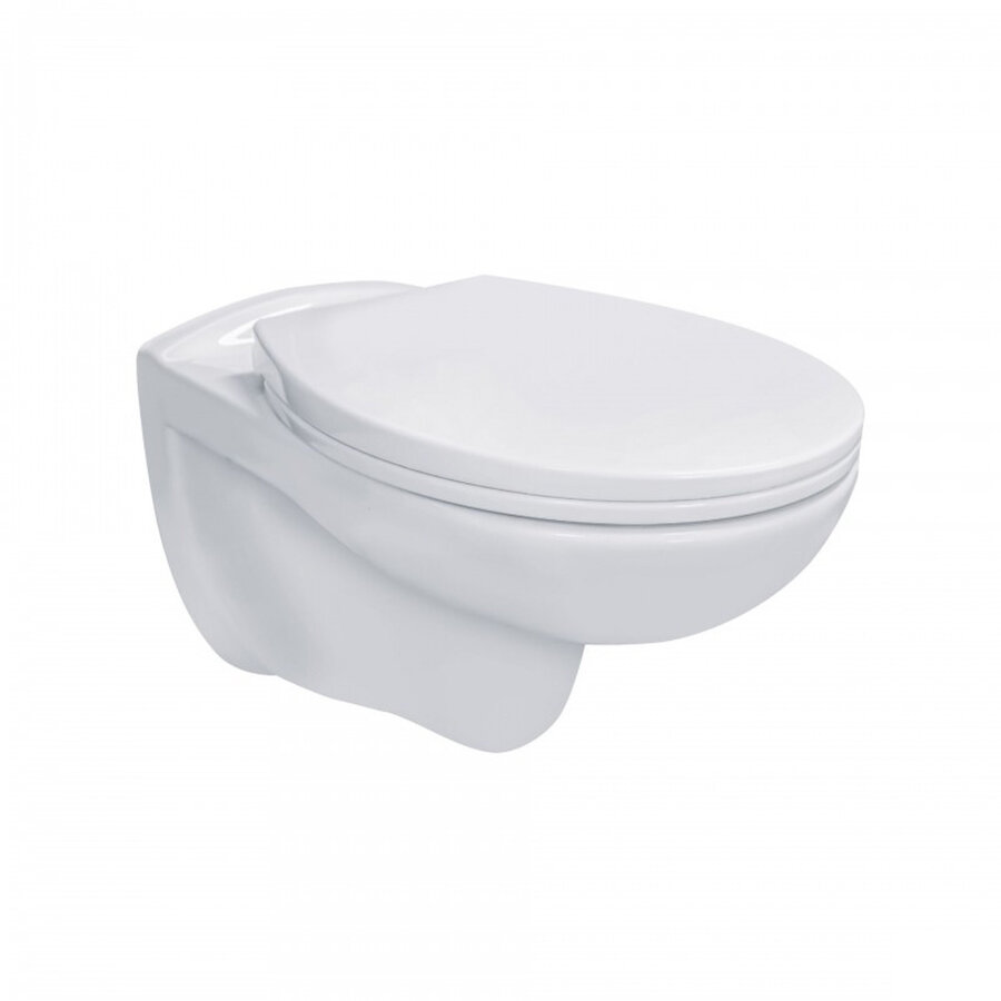 Toiletset Budget Set 01 Basic Pro Randloos Wit Met BWS Drukplaat