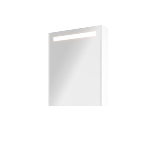 Spiegelkast Aquasplash Salt 2 Deuren Met LED 74x50 cm Incl. Planchetten Ice White 