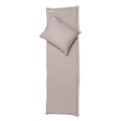 Saunasofa Calm Mat en Kussen Met Draagriem Taupe 