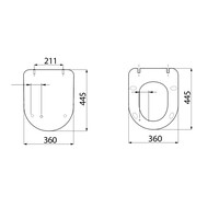 Closetzitting Creavit QuickRelease Softclose Glans  Wit