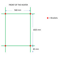 Designradiator TVS Nemo Wit 140 x 61 cm