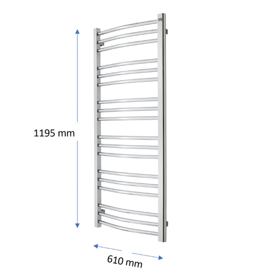 Designradiator TVS Nemo Chroom 140 x 61 cm