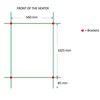 Designradiator TVS Nemo Chroom 140 x 61 cm