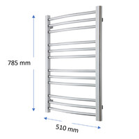 Designradiator TVS Nemo Zwart 78.5 x 51 cm