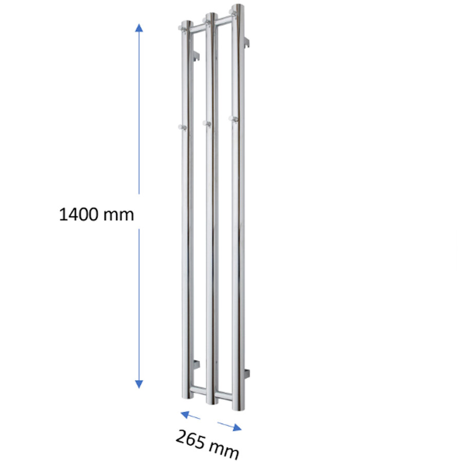 Designradiator TVS Kiro 3 Wit 140 x 26.5 cm