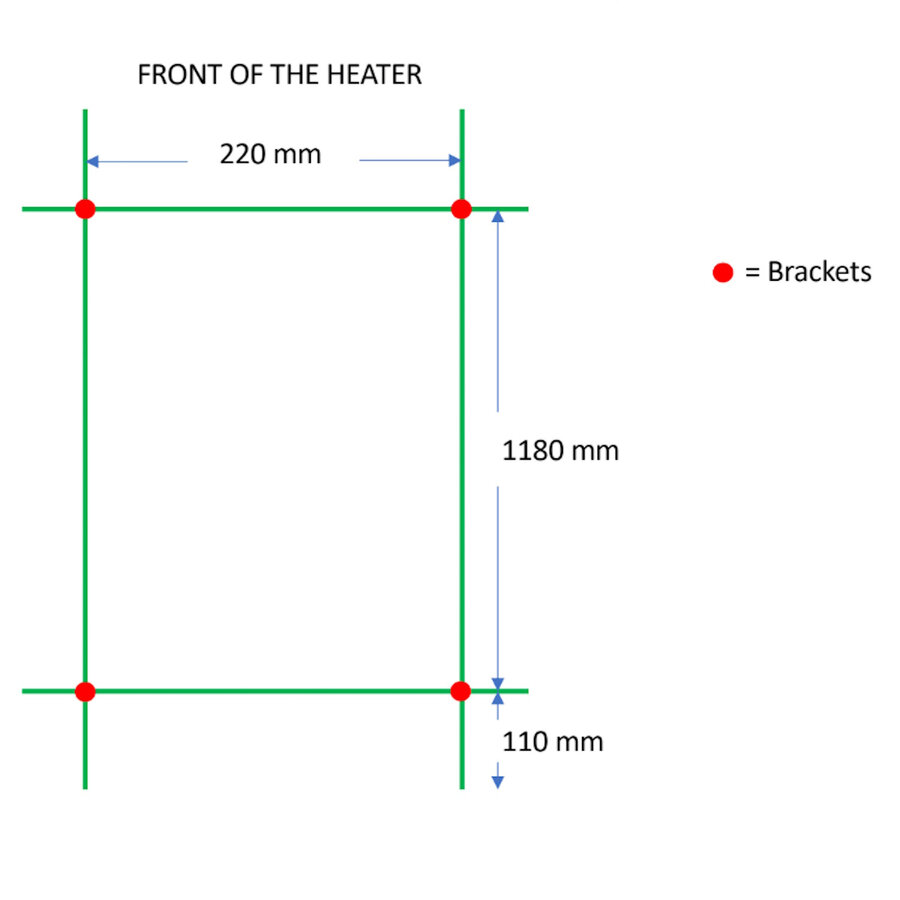 Designradiator TVS Kiro 3 Wit 140 x 26.5 cm