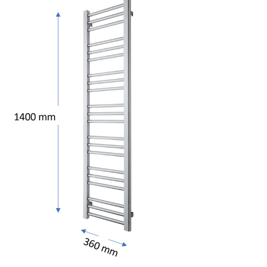 Designradiator TVS Kosmo Chroom 140x36 cm