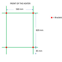 Designradiator TVS Eco Wit 99 x 61 cm