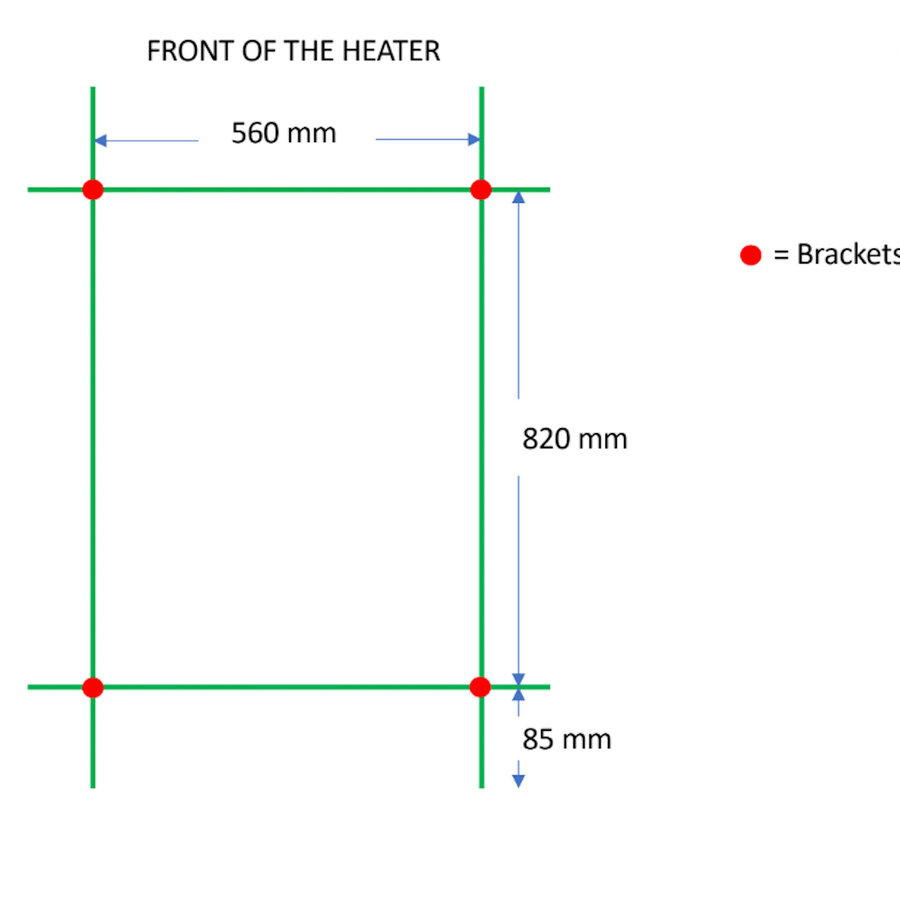 Designradiator TVS Eco Wit 99 x 61 cm