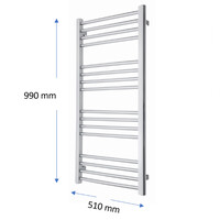 Designradiator TVS Eco Chroom 99 x 51 cm