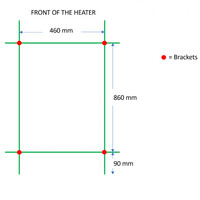 Designradiator TVS Dino Chroom 104x50 cm