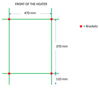 Designradiator TVS Pivo Wit 59x50 cm