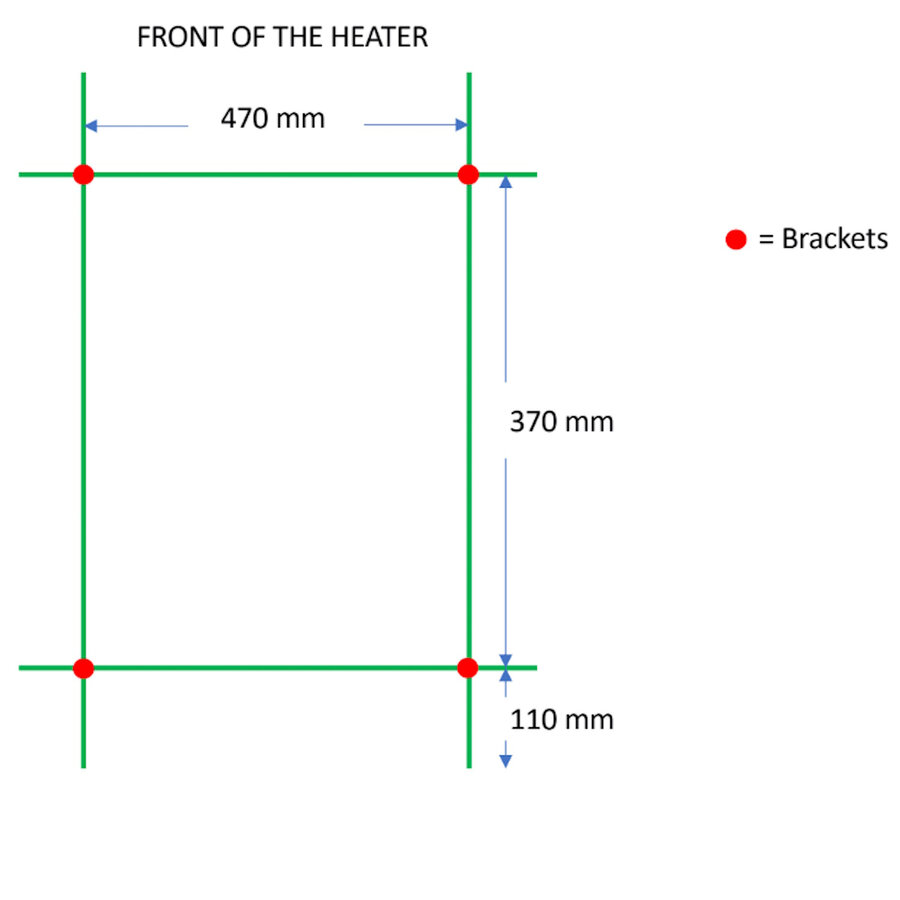 Designradiator TVS Pivo Wit 59x50 cm