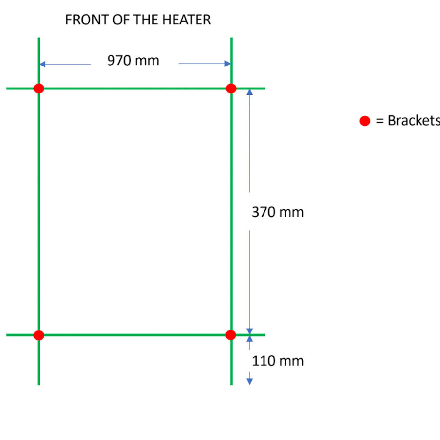 Designradiator TVS Pivo Wit 59x100 cm