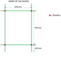 Designradiator TVS Pivo Wit 99x50 cm