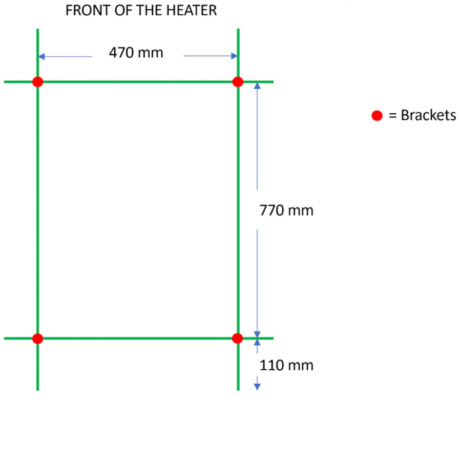 Designradiator TVS Pivo Wit 99x50 cm