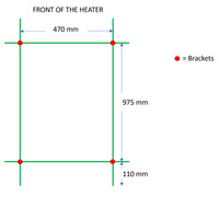 Designradiator TVS Pivo Wit 119.5x50 cm