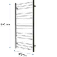 Designradiator TVS Pivo Chroom 99x50 cm