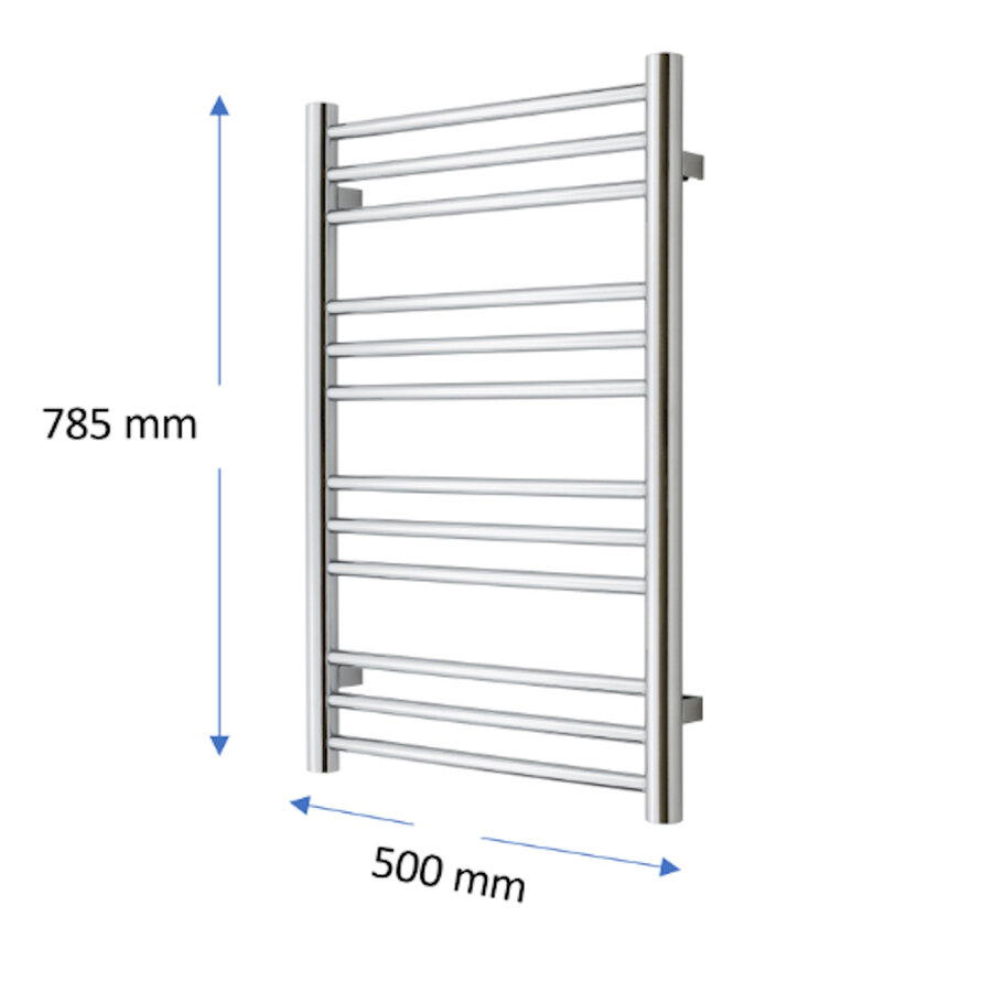 Designradiator TVS Pivo Zwart 78.5x50 cm