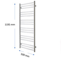 Designradiator TVS Pivo Zwart 119.5x50 cm