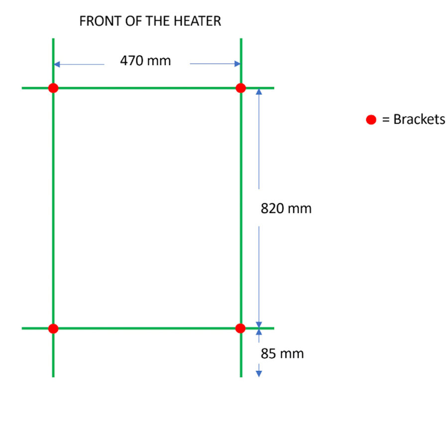 Designradiator TVS Paso Wit 112x50 cm