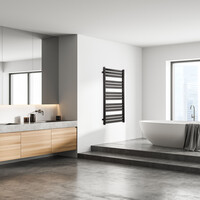 Designradiator TVS Paso Zwart 112x50 cm