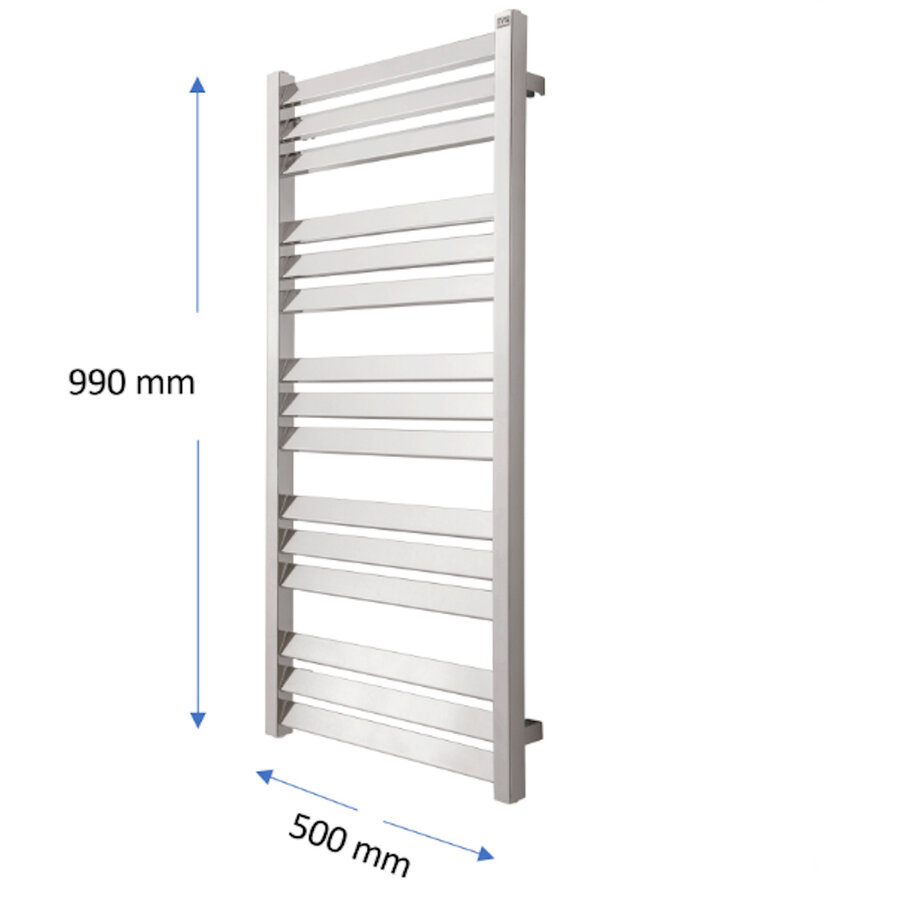 Designradiator TVS Paso Zwart 112x50 cm