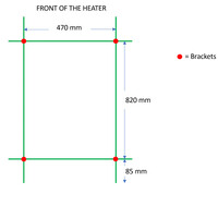 Designradiator TVS Paso Zwart 112x50 cm