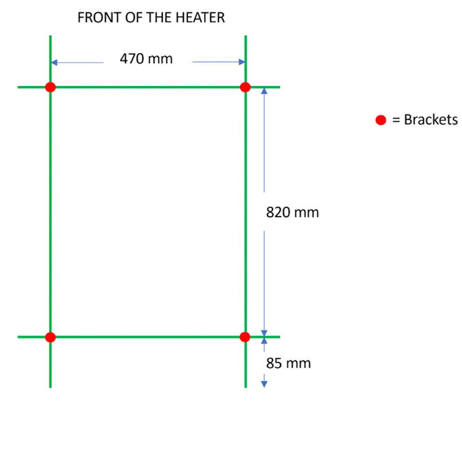 Designradiator TVS Paso Zwart 112x50 cm