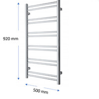 Designradiator TVS Duo Zwart 92x50 cm