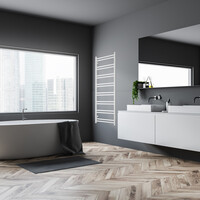 Designradiator TVS Duo Wit 124x50 cm