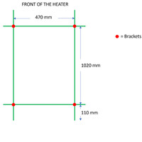 Designradiator TVS Duo Wit 124x50 cm
