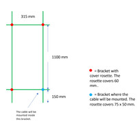 Elektrische Radiator TVS ELDO 4 Edelstaal met Timer 140x34.5 cm