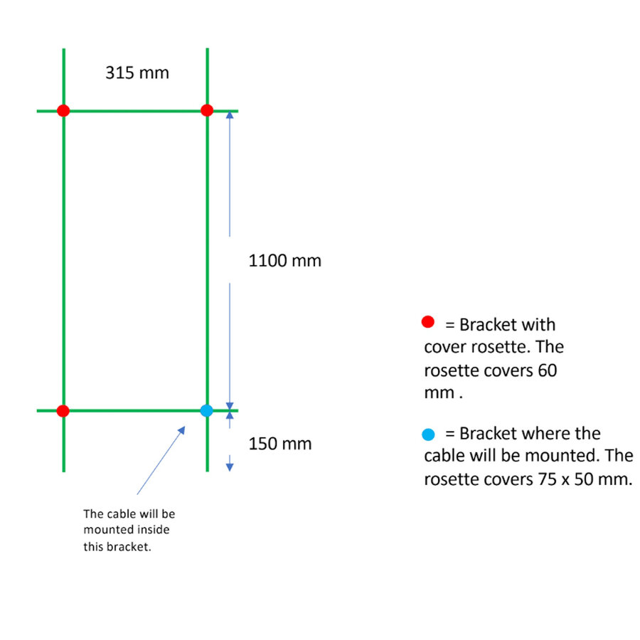 Elektrische Radiator TVS ELDO 4 Mat Zwart met Timer 140x34.5 cm