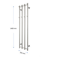 Elektrische Radiator TVS ELDO 4 Wit met Timer 140x34.5 cm