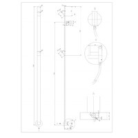 Elektrische Radiator TVS PLUS 1F Goud 150 x 8.5 cm