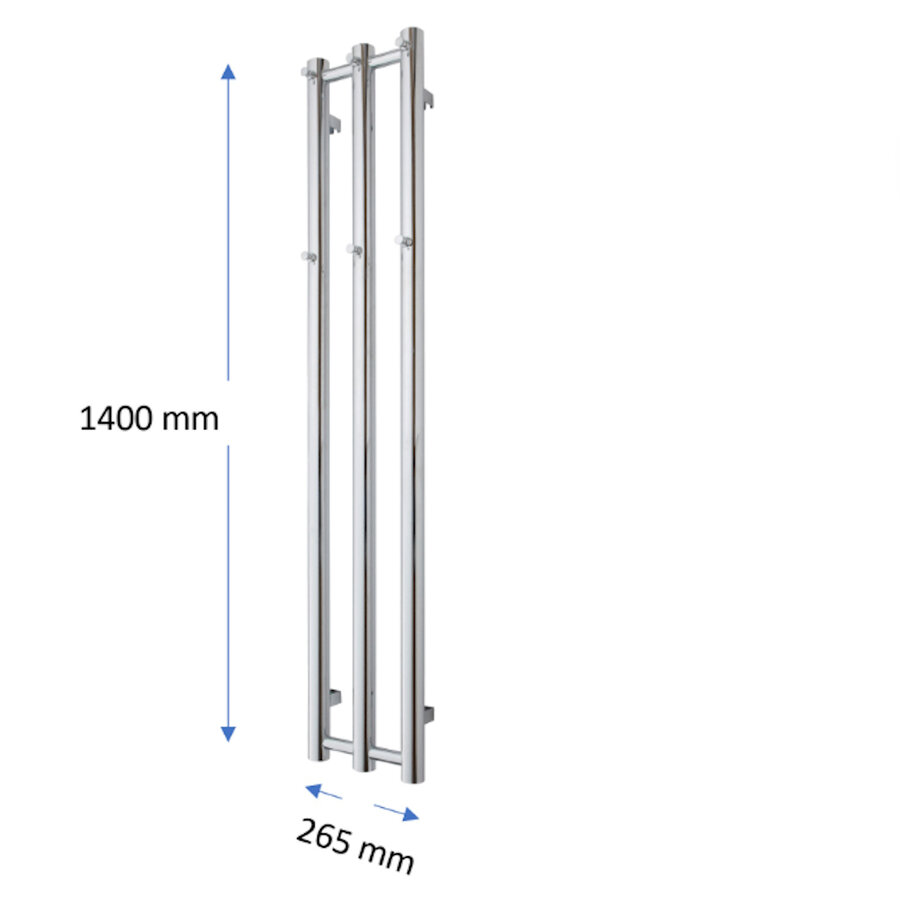 Designradiator TVS PLUS 3 Goud 140 x 26.5 cm