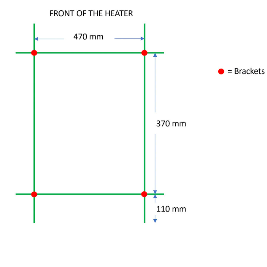Designradiator TVS PLUS 9-500 Goud 59 x 50 cm