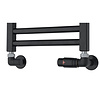 TVS Design Radiator Aansluitset TVS Valves 220 Zwart