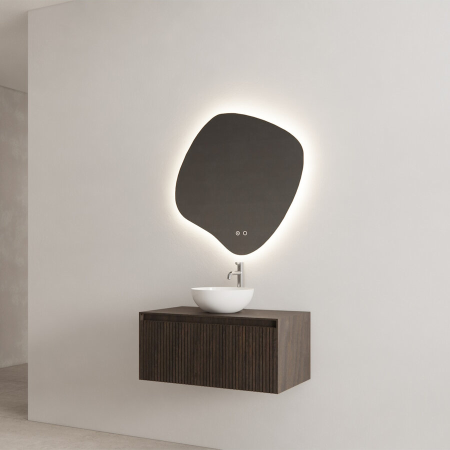 Onderkast Gliss Design Timotheus 80 CM Incl. Topplaat Charcoal