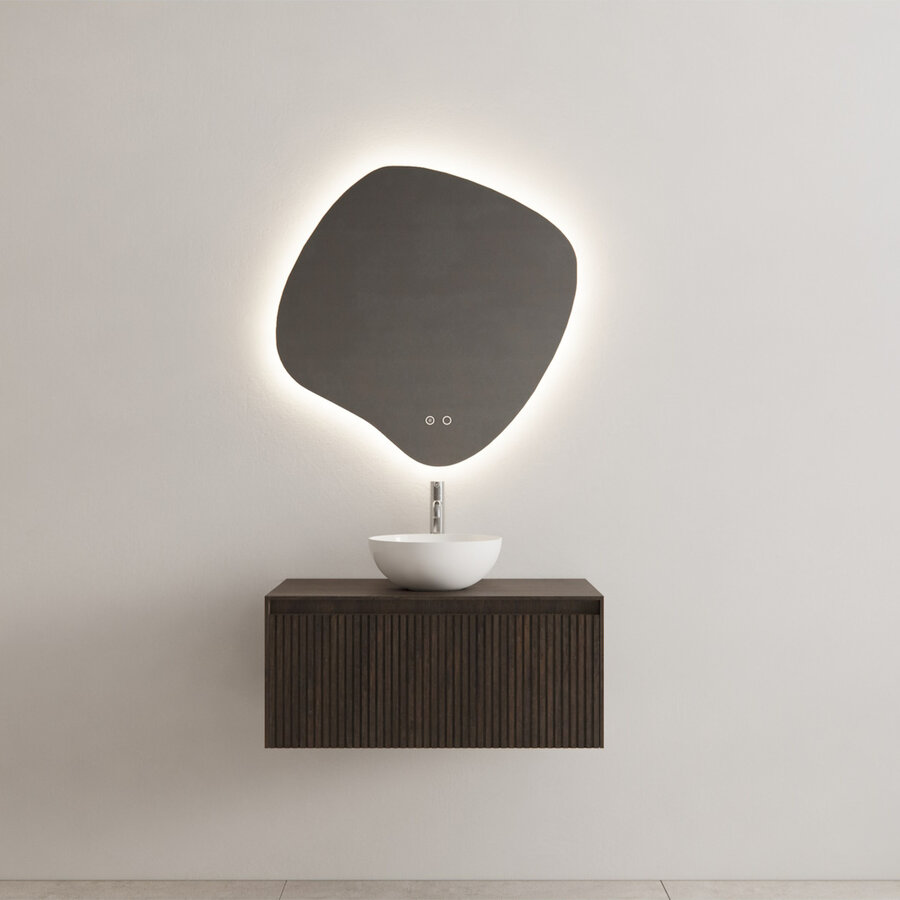 Onderkast Gliss Design Timotheus 90 CM Incl. Topplaat Charcoal