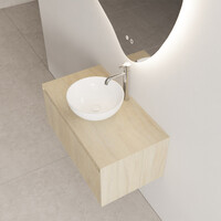 Onderkast Gliss Design Timotheus 90 CM Incl. Topplaat Corn Silk