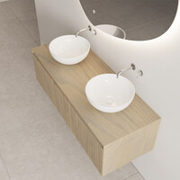 Onderkast Gliss Design Timotheus 140 CM Incl Topplaat Ash Grey