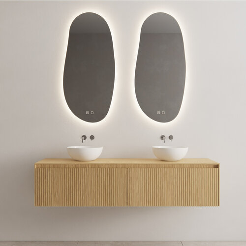 Onderkast Gliss Design Timotheus 200 CM 2 Lades Incl Topplaat Pure 