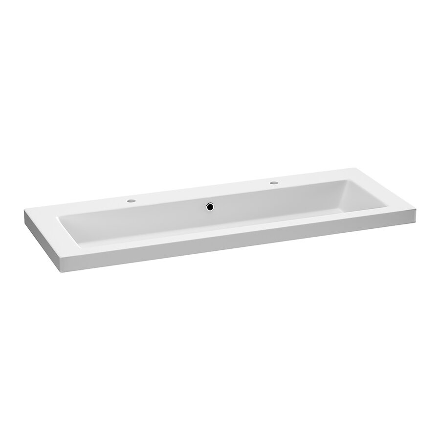 Meubelset Brauer Solution 120 Old Castle 2 Lades Met Wastafel Foggia Mat Wit 2 Kraangaten