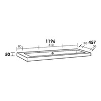 Meubelset Brauer Solution 120 Old Castle 2 Lades Met Wastafel Foggia Mat Wit 2 Kraangaten