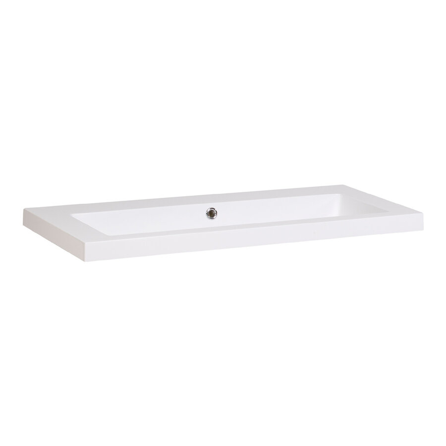 Meubelset Brauer Solution 100 Old Castle 2 Lades Met Wastafel Foggia Glanzend Wit 0 Kraangaten