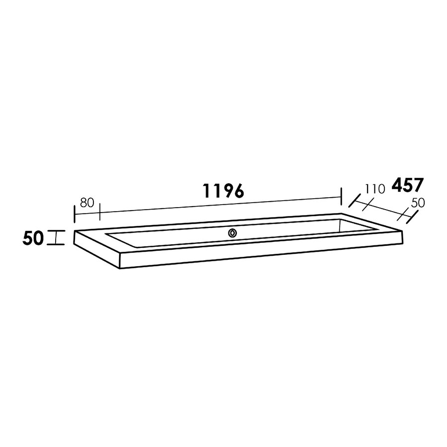 Meubelset Brauer Solution 120 Old Castle 2 Lades Met Wastafel Foggia Glanzend Wit 0 Kraangaten