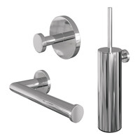 Toiletaccessoire Set Brauer Chrome 3-in-1 Chrome
